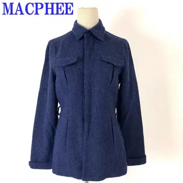 맥피 긴팔 셔츠 자켓 네이비 네이비 컬러 울 C4861