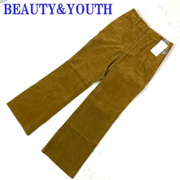 택 포함 새상품 뷰티&유스 코듀로이 팬츠 브라운 S C4863