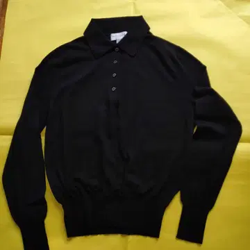 MACKINTOSH 블랙 폴로 스웨터 이탈리아제