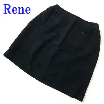 Rene 르네 미니 타이트 스커트 블랙 코튼 100% 36 C4867