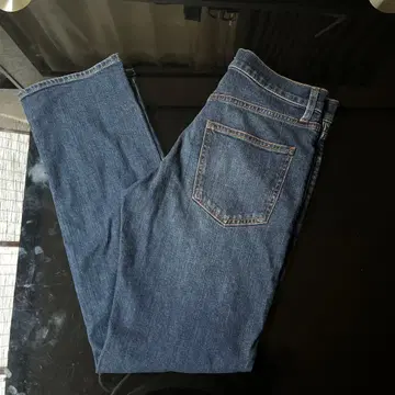 무인양품 다크 블루 스트레이트 데님 29