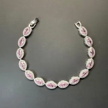 보석 팔찌 핑크 다이아몬드 미사용 새상품 새상품급! 670