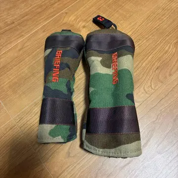 BRIEFING 카모플라쥬 골프 헤드커버 2개 세트