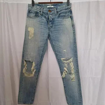 moussy 데미지 가공 데님 사이즈 26