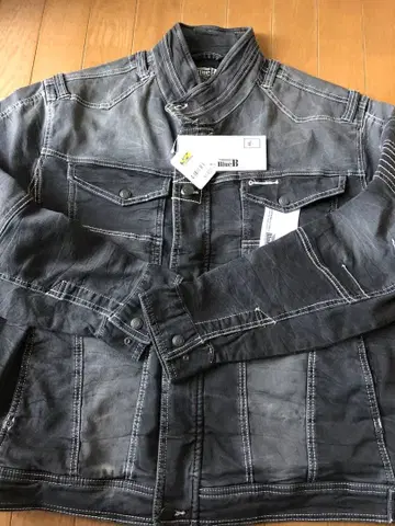 워크맨 Blue B 컷 데님 스트레치 블루종 블랙 4L