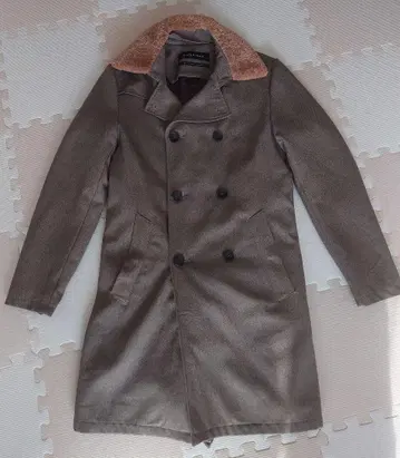 ZARA 브라운 더블 트렌치코트 탈착 라이너 탈착 보아 벨트 포함