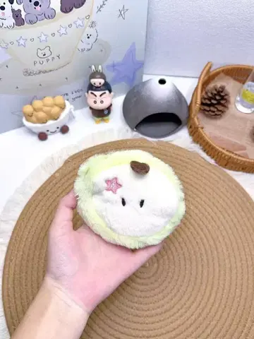 과일 모양 봉제 인형 (그린 컬러) 스트랩 포함