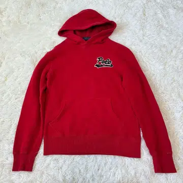 랄프 로렌 폴로 로고 후드티 레드