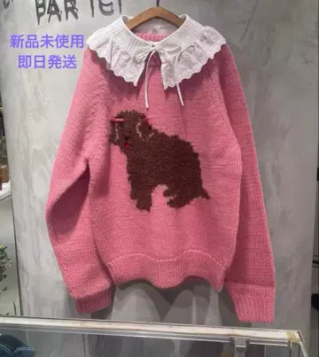 CHILD WOMAN 모후모후DOG 인터샤 크루넥 풀오버