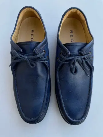 네이비 가죽 모카신 24cm