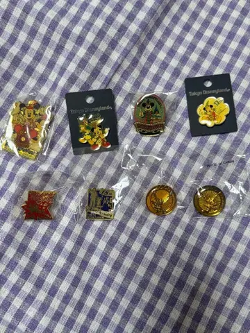 도쿄 디즈니랜드 핀 배지 8세트