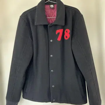 러셀 블랙 바시티 자켓 M 사이즈