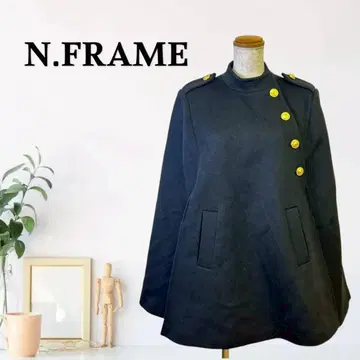 zG674 [ S ] N.FRAME 케이프 코트 A라인 실루엣