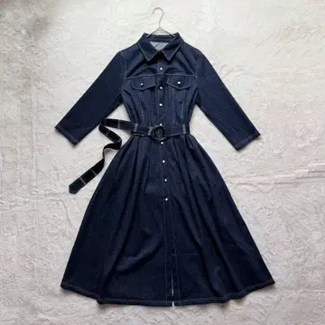 새상품 그레이스풀 스마일 데님 셔츠 원피스 XL 빅 사이즈