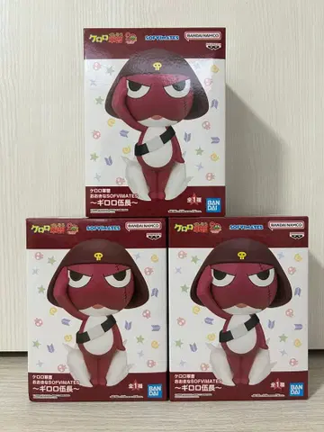 개구리 중사 케로로 기로로 하사 피규어 3개 묶음 판매