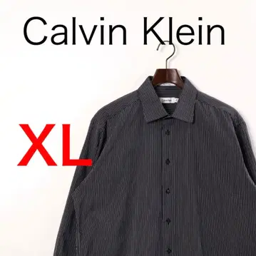 H3903 캘빈클라인 코튼 스트라이프 패턴 긴팔 셔츠 Y2K