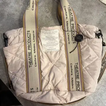 [THEATRE PRODUCTS] 자카드 테이프 퀼팅 버킷 토트