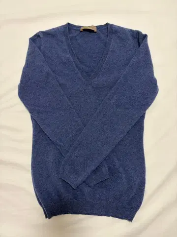 cruciani 크루치아니 40 캐시미어 V넥 스웨터 블루