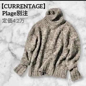 CURRENTAGE 카렌티지 BASKET 터틀넥 스웨터 plage