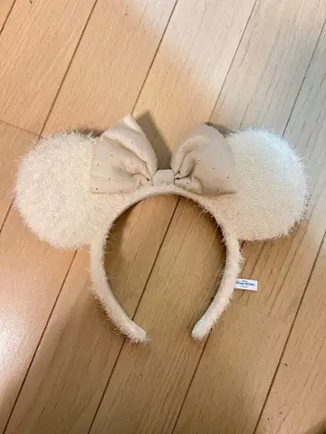 미키마우스 귀 머리띠 (크림색)