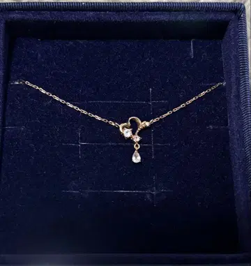 Samantha tiara 목걸이 하트 핑크 골드