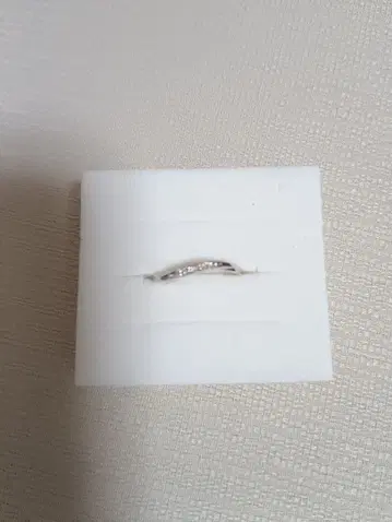 핑키링 반지 5호 다이아몬드 K10 화이트 골드 미사용 새상품