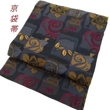 쿄부쿠로 오비 모던한 장미 블랙 #1320