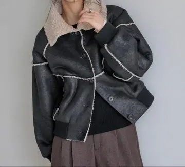 LOWRYSFARM 무스탕 보아 블루종 아우터