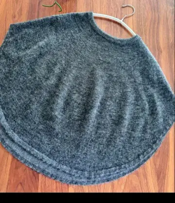 나카가와 마사시치 상점 레이어드하는 판초 케이프 알파카 울 니트 베스트