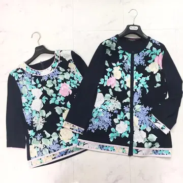 최근 새상품급 레오나르 카디건 상의 42