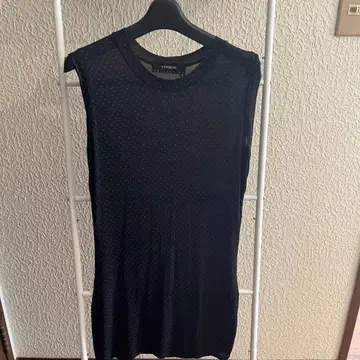 CIVIDINI 슬리브리스 도트 무늬 상의