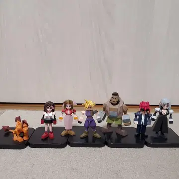FF7 제일복권 G상 미니 피규어 7개 세트 세미 컴플리트
