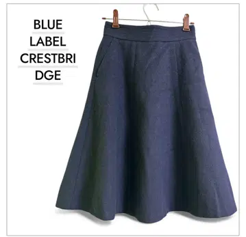 BLUE LABEL CRESTBRIDGE 플레어 스커트 34 네이비
