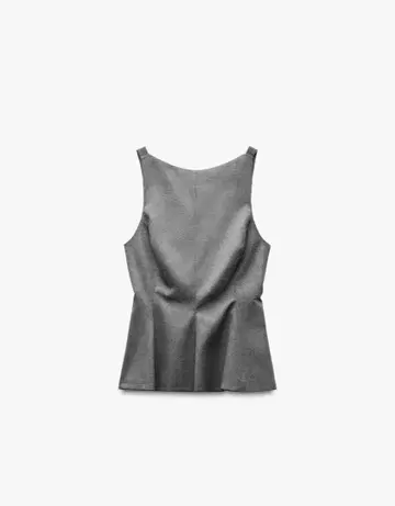 ZARA 리본 페플럼 상의