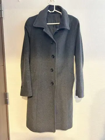 COMME CA ISM 그레이 롱 코트