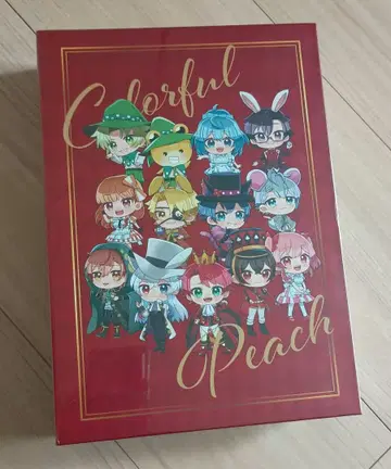 컬러풀 피치 T셔츠 BOX 블랙