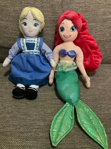 극단 사계 엘사 아리엘 봉제 인형