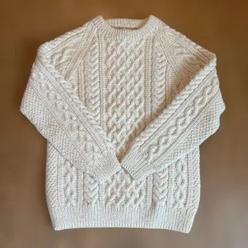 Janette Murray 케이블 니트 스웨터 아이보리