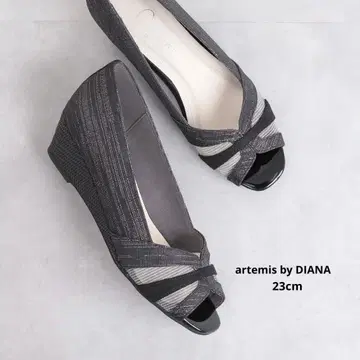 artemis by DIANA 웨지솔 오픈토 펌프스 23cm