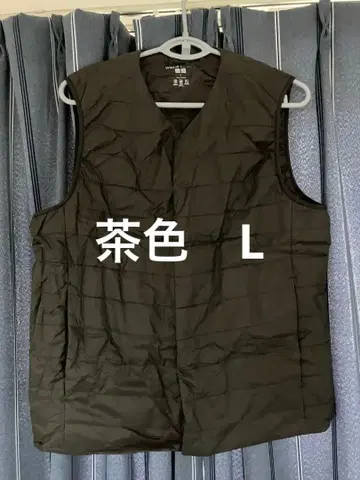 웜 패디드 베스트 L 브라운