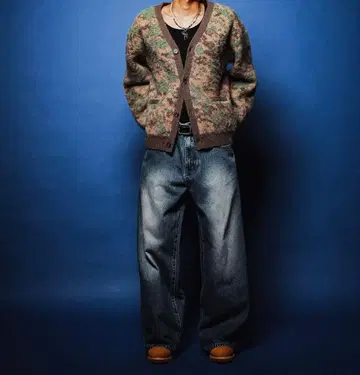 DALL 카모 패턴 가디건