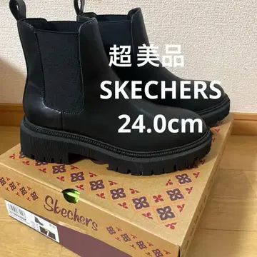 가격 인하! 새상품급 스케쳐스 통굽 러버 부츠 24.0cm