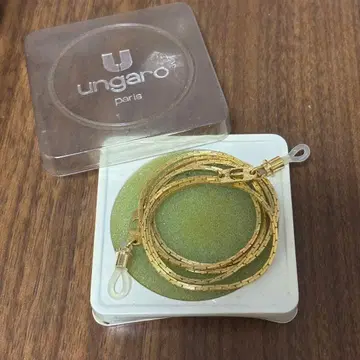 ungaro 골드 안경 체인 케이스 포함