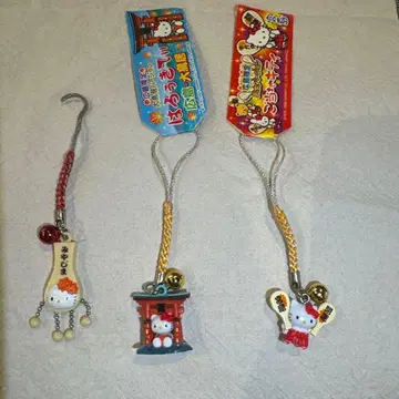 지역 한정 헬로키티 히로시마 스트랩 세트 3개