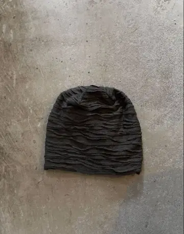 플리츠 터번 비니 니트 모자 archive y2k