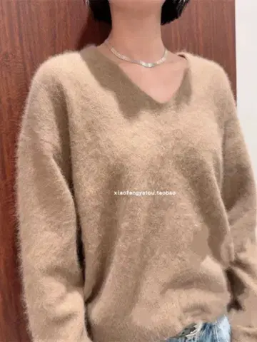 BEAUTY&YOUTH 폭스 캐시미어 블렌드 V넥 니트 풀오버