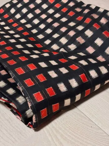 명선 앤티크 다이쇼 로망 체크 기모노