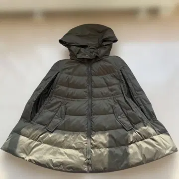 theory luxe 후드 부착 판초 케이프 코트