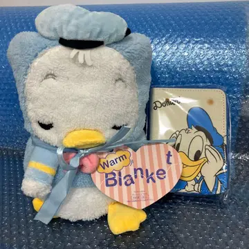 (11-197) 도널드 덕 담요 약 72cm x 100cm 카드 케이스