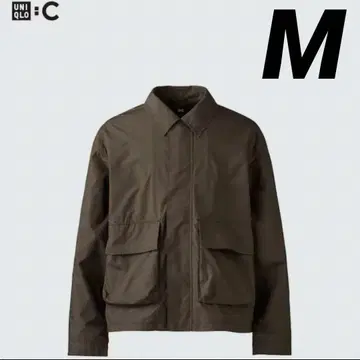 [ 새상품급 ] UNIQLO C 코튼 숏 블루종 M 25SS 브라운